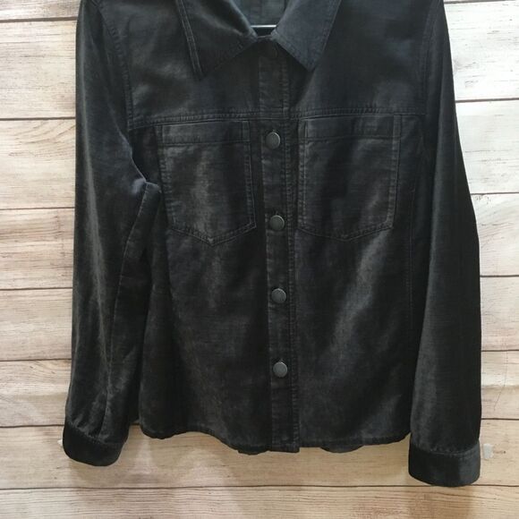 CABI TUESDAY TOPPER‎ BLACK VELVET JACKET - Picture 3 of 6